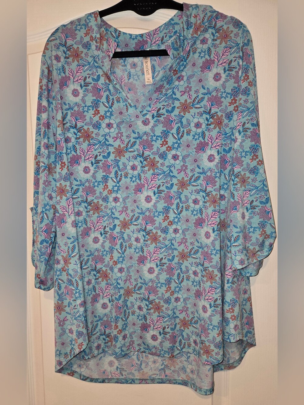 Firm Price Women Floral Lizzzy Dear Scarlett Top Size-XL